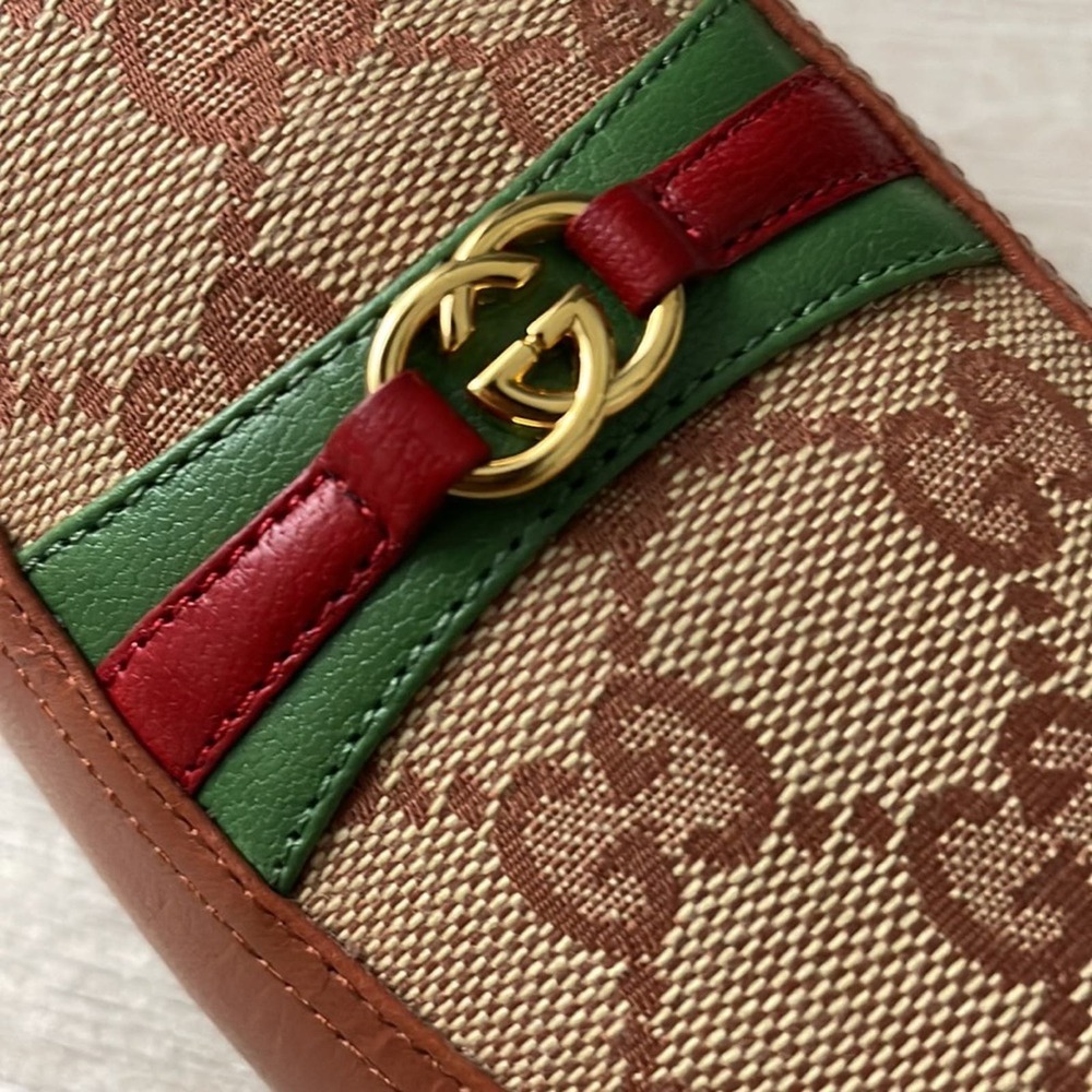 NEW Gucci Princetown GG Monogram Mules Slide Brown Size 37 - Picture 3 of 11